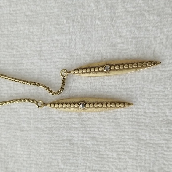 New Lucky Brand Druzy Layered Lariat Necklace - Picture 8 of 9